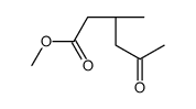 methyl (3S)-3-methyl-5-oxohexanoate Structure