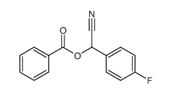 O-benzoyl-p-fluoromandelonitrile结构式