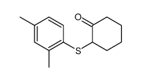 2-(2,4-dimethylphenyl)sulfanylcyclohexan-1-one结构式