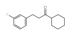 CYCLOHEXYL 2-(3-FLUOROPHENYL)ETHYL KETONE结构式