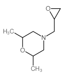 2,6-二甲基-4-(环氧乙烷-2-基甲基)吗啉结构式