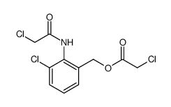 Acetic acid, 2-chloro-, [3-chloro-2-[(2-chloroacetyl)amino]phenyl]methyl ester结构式