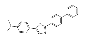 2-(4-phenylphenyl)-5-(4-propan-2-ylphenyl)-1,3-oxazole结构式