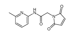 2-(2,5-dioxo-2,5-dihydro-pyrrol-1-yl)-N-(6-methyl-pyridin-2-yl) acetamide结构式