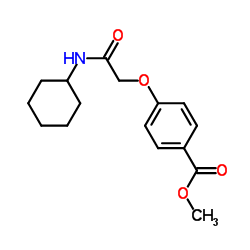 Methyl 4-[2-(cyclohexylamino)-2-oxoethoxy]benzoate结构式