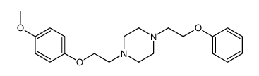 1-[2-(4-methoxyphenoxy)ethyl]-4-(2-phenoxyethyl)piperazine结构式