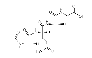 Ac-Ala-Gln-Ala-Gly结构式