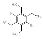 1,4-dibromo-2,3,5,6-tetraethyl-benzene结构式