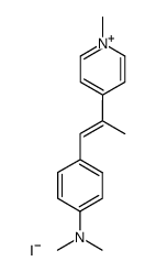 4-[2-(4-dimethylamino-phenyl)-1-methyl-vinyl]-1-methyl-pyridinium, iodide结构式