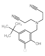 Propionitrile,3,3'-[(5-tert-butyl-3-chlorosalicyl)iminO]di- (7CI)结构式