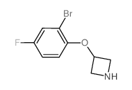 3-(2-Bromo-4-fluorophenoxy)azetidine Structure