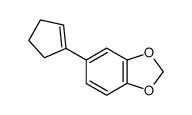 1-(3,4-methylenedioxyphenyl)cyclopentene Structure