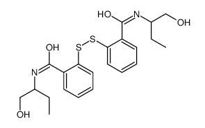 N-(1-hydroxybutan-2-yl)-2-[[2-(1-hydroxybutan-2-ylcarbamoyl)phenyl]disulfanyl]benzamide Structure