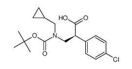 (S)-3-(tert-butoxycarbonyl(cyclopropylmethyl)amino)-2-(4-chlorophenyl)propanoic acid Structure