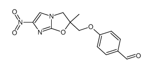 4-(2-methyl-6-nitro-2,3-dihydro-imidazo[2,1-b]oxazol-2-ylmethoxy)-benzaldehyde Structure