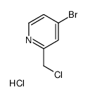 4-BROMO-2-(CHLOROMETHYL)PYRIDINE HYDROCHLORIDE structure