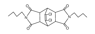 2,6-dibutyl-9,10-dichloro-hexahydro-4,8-etheno-pyrrolo[3,4-f]isoindole-1,3,5,7-tetraone结构式