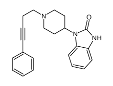 1-[1-(4-Phenyl-3-butynyl)-4-piperidinyl]-1H-benzimidazol-2(3H)-one structure