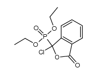 diethyl (1-chloro-1,3-dihydro-3-oxo-1-isobenzifuranyl)phosphonate Structure