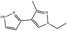 1'-乙基-3'-甲基-1H,1'H-3,4'-联吡唑结构式