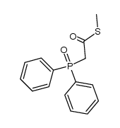 S-methyl diphenylphosphanoxido-thioacetate Structure