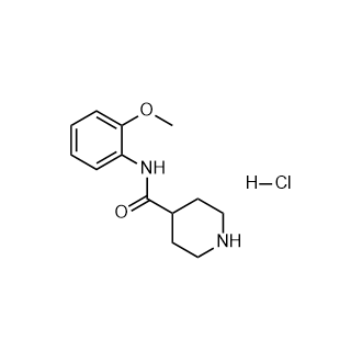 N-(2-methoxyphenyl)piperidine-4-carboxamidehydrochloride structure