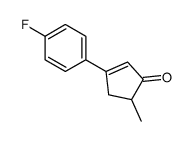 3-(4-fluorophenyl)-5-methylcyclopent-2-en-1-one结构式