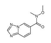 N-methoxy-N-methyl-[1,2,4]triazolo[1,5-a]pyridine-6-carboxamide Structure