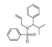 N-(2-methyl-1-phenylpropyl)-N-prop-2-enylbenzenesulfonamide结构式