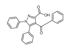 4-benzoyl-1,5-diphenylpyrazole-3-carboxylic acid结构式