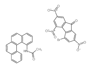 N-benzo[c]phenanthren-1-ylacetamide,4-bromo-2,5,7-trinitrofluoren-9-one Structure