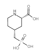 (2S,4R)-4-(膦酰基甲基)哌啶-2-羧酸结构式