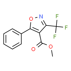 4-Isoxazolecarboxylicacid,5-phenyl-3-(trifluoromethyl)-,methylester(9CI) Structure