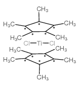 39570Bis(pentamethylcyclopentadienyl)titanium dichloride Structure