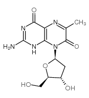 6-甲基-8-(2-脱氧-b-D-呋喃呋喃糖基)异黄蝶呤图片