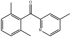2-(2,6-Dimethylbenzoyl)-4-methylpyridine Structure