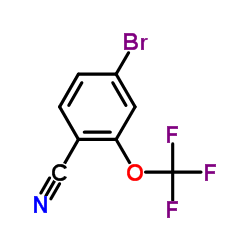 4-Bromo-2-(trifluoromethoxy)benzonitrile structure