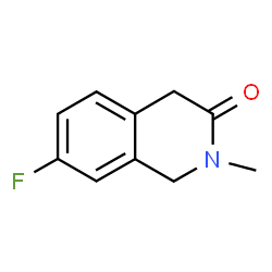 3(2H)-Isoquinolinone, 7-fluoro-1,4-dihydro-2-methyl-结构式