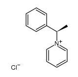 (R)-1-phenylethylpyridinium chloride Structure