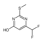 6-(difluoromethyl)-2-(methylthio)pyrimidin-4-ol structure