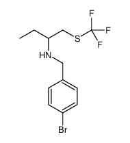 N-(4-Bromobenzyl)-1-[(trifluoromethyl)sulfanyl]-2-butanamine Structure