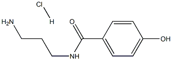N-(3-氨基丙基)-4-羟基苯甲酰胺盐酸盐结构式