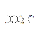 1-(6-Chloro-5-methyl-1H-benzo[d]imidazol-2-yl)ethanamine Structure
