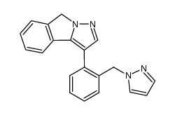 3-(2-((1H-pyrazol-1-yl)methyl)phenyl)-8H-pyrazolo[5,1-a]isoindole Structure