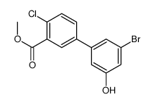 methyl 5-(3-bromo-5-hydroxyphenyl)-2-chlorobenzoate结构式