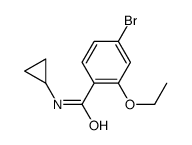 4-bromo-N-cyclopropyl-2-ethoxybenzamide Structure