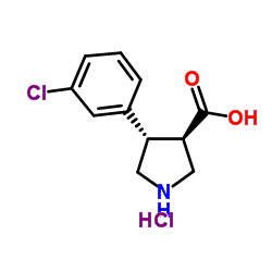 (TRANS)-4-(3-CHLORO-PHENYL)-PYRROLIDINE-3-CARBOXYLIC ACID-HCL图片