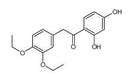 2-(3,4-diethoxyphenyl)-1-(2,4-dihydroxyphenyl)ethanone Structure