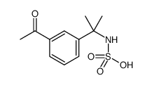 (2-(3-acetylphenyl)propan-2-yl)sulfamic acid结构式