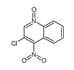 3-CHLORO-4-NITROQUINOLINE-1-OXIDE Structure